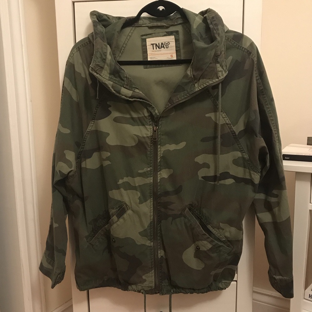 Aritzia TNA Camouflage Army Field Jacket
